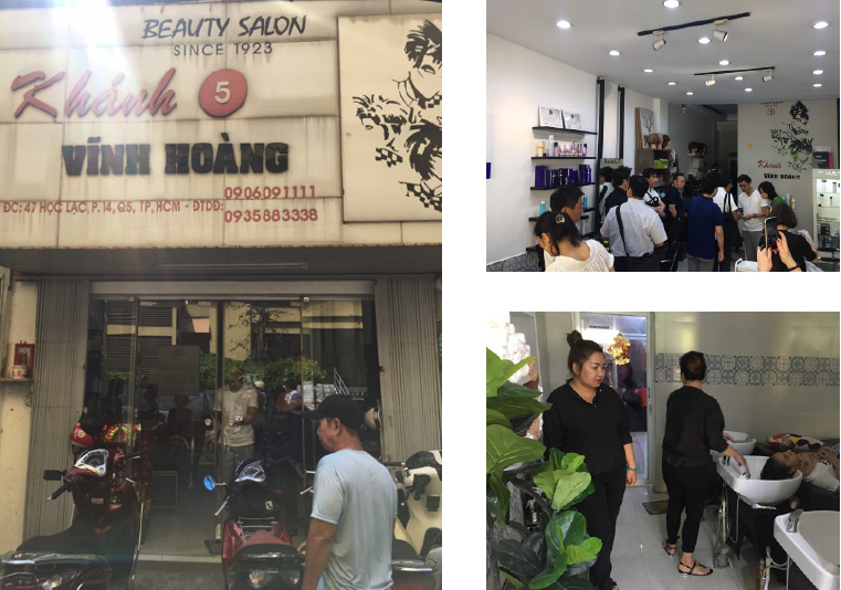 Hair Salon Khanh Vinh Hoang 5の店内の様子